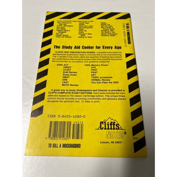 Lee’s To Kill A Mockingbird Cliffs Notes - Picture 2 of 2